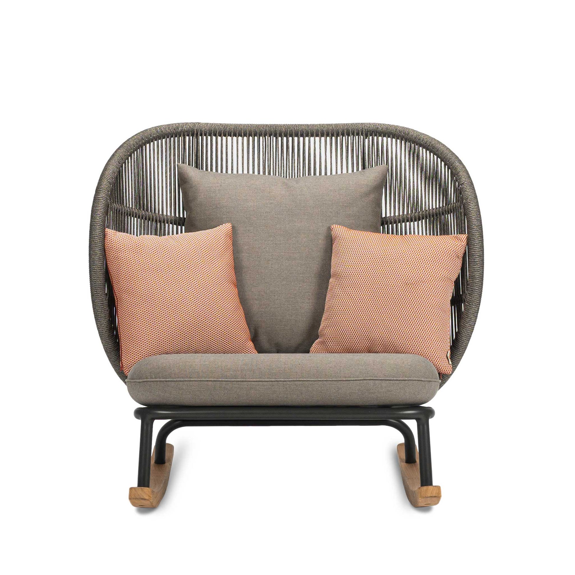 Rocking Rope Garden Armchair Kodo by Vincent Sheppard #FOSSIL GREY