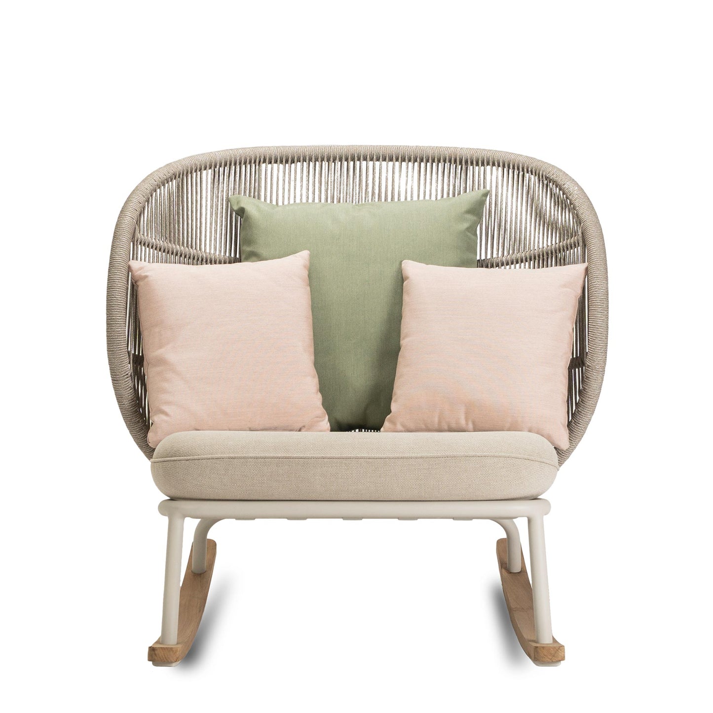 Rocking Rope Garden Armchair Kodo by Vincent Sheppard #DUNE WHITE