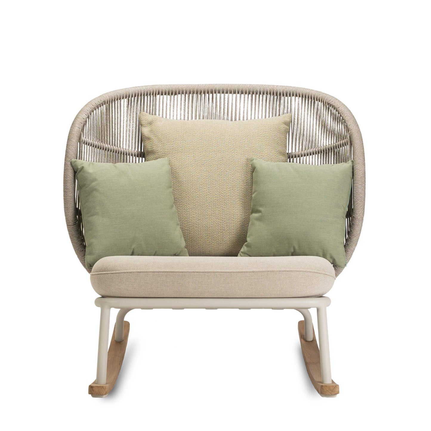 Rocking Rope Garden Armchair Kodo by Vincent Sheppard #DUNE WHITE