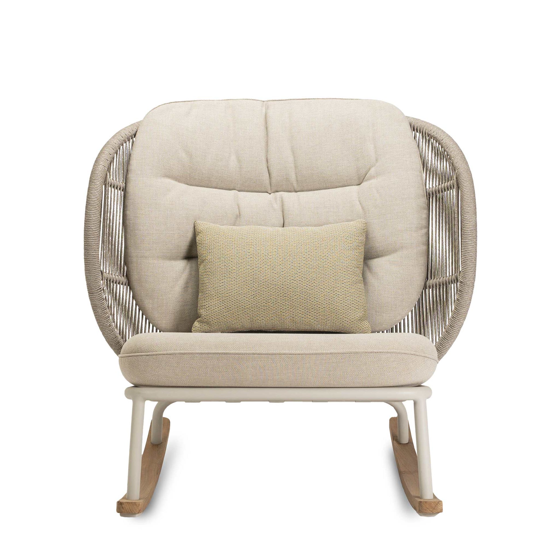 Rocking Rope Garden Armchair Kodo by Vincent Sheppard #DUNE WHITE
