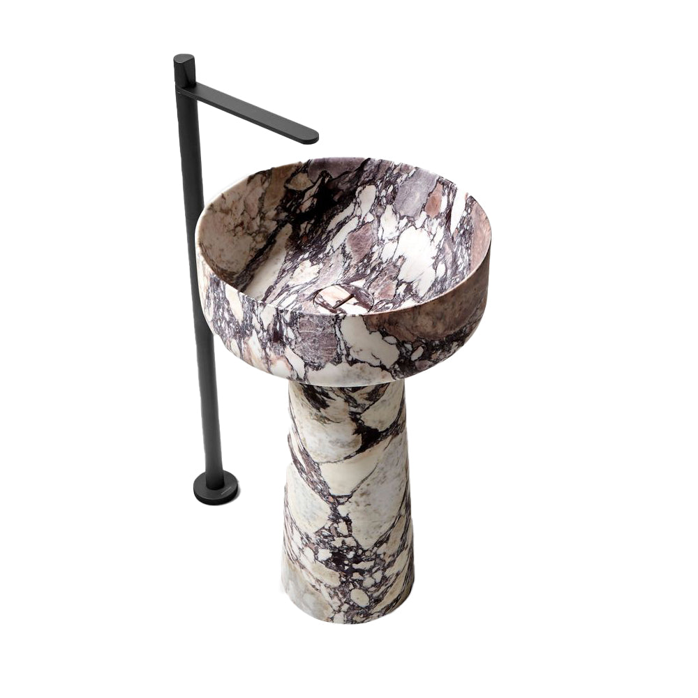 ALBUME - 床置き丸型大理石洗面台