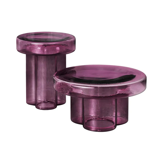 Soda - Round Blown Glass Coffee Table by Miniforms #Amethyst
