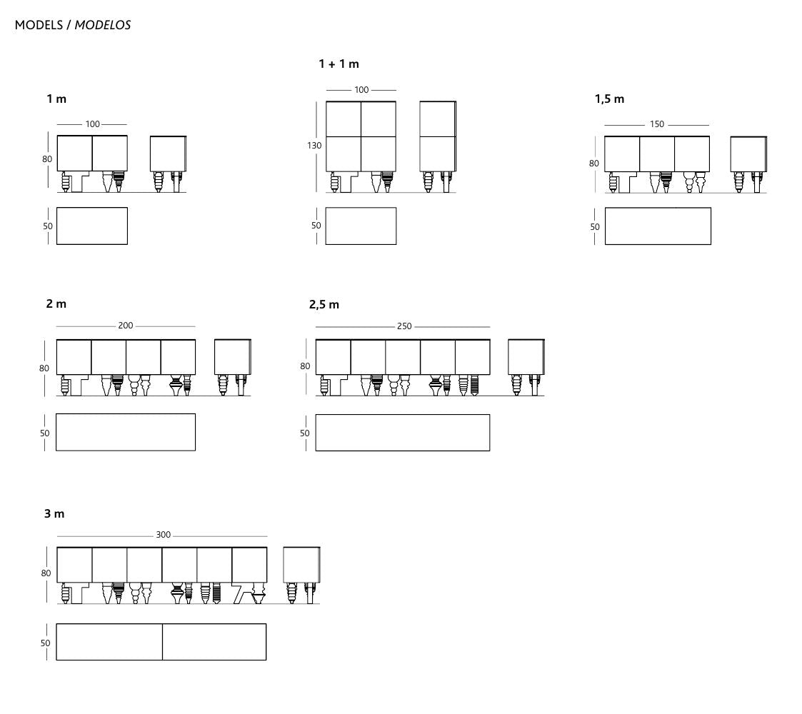 マルチレッグショータイムキャビネット