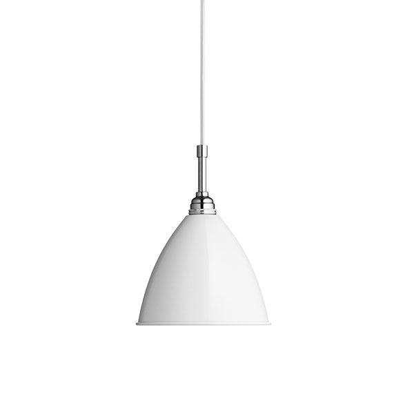 Bestlite BL9S Pendant Lamp Small by GUBI #Chrome / Matte white