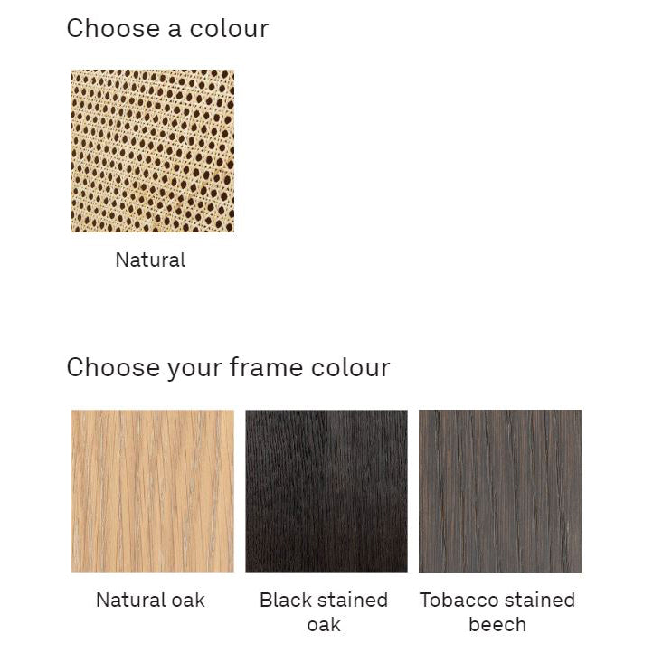 Titus - ウッドダイニングチェア（籐編み座面）