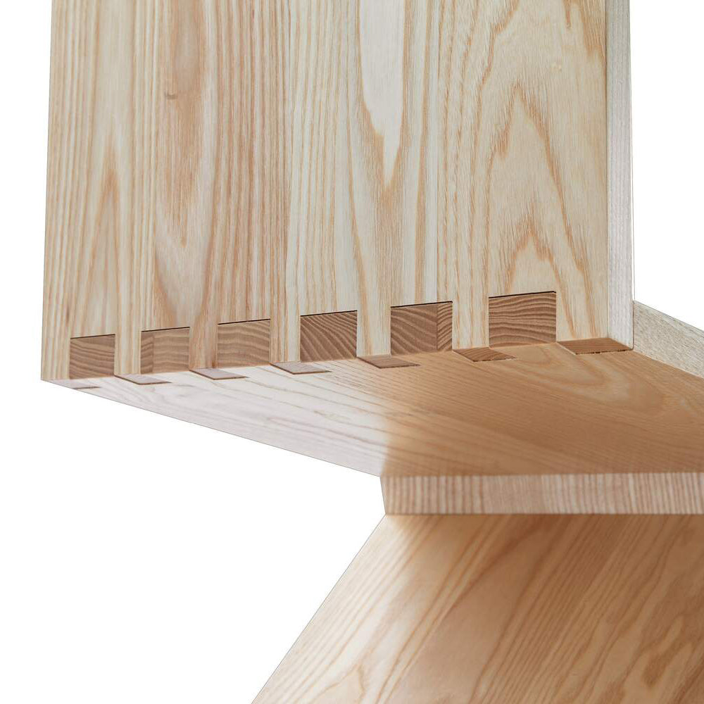 Zig Zag cantilevered solid wood chair by Cassina #Natural Ash Wood
