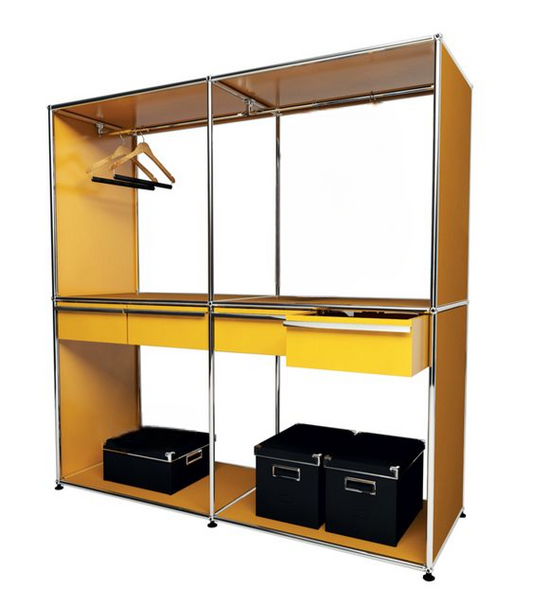 2x2 ワードローブ (4 中央引き出し) [W(750+750)XD500XH(750+750)]