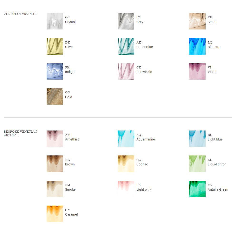 RAN - ヴェネチアンクリスタル テーブルランプ（サイズ - Ø46xH102 / クリスタル - ヴェネチアンクリスタル）