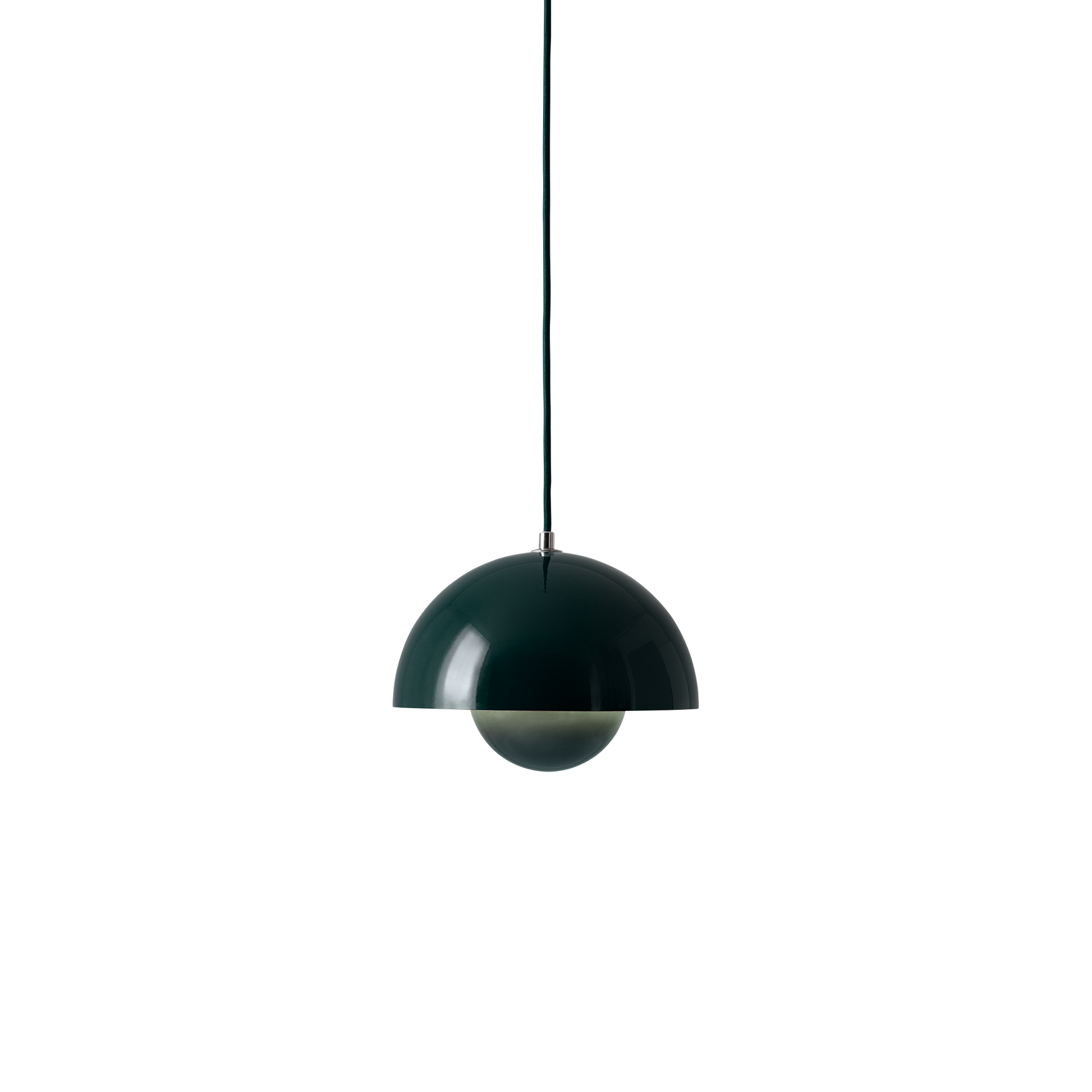 Flowerpot VP1 Pendant Lamp by &tradition #Dark green