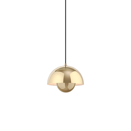 Flowerpot VP1 Pendant Lamp by &tradition #Polished Brass