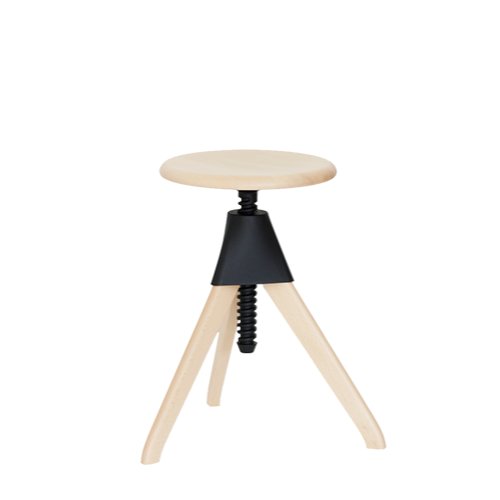 TOM AND JERRY ？ THE WILD BUNCH - Height-adjustable beech stool (Request Info)