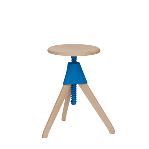 TOM AND JERRY ？ THE WILD BUNCH - Height-adjustable beech stool (Request Info)