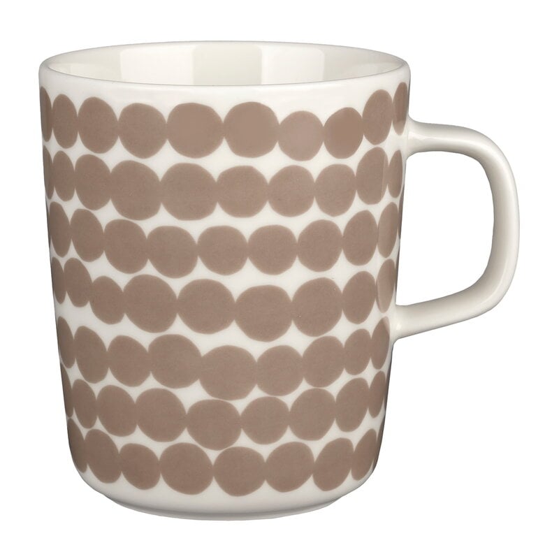 Oiva - Siirtolapuutarha mug by Marimekko #2,5 dl, white - clay #
