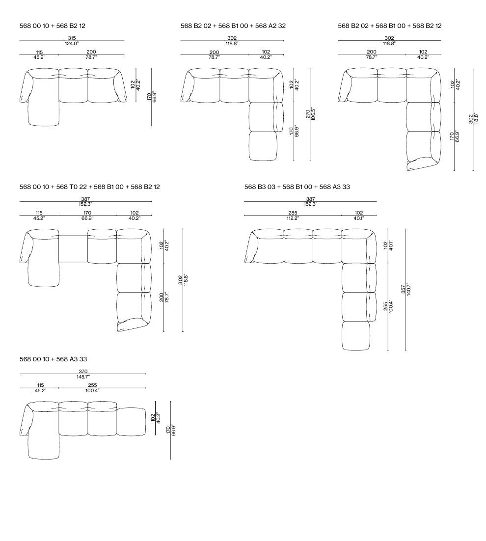 モンクラウド生地ソファ
