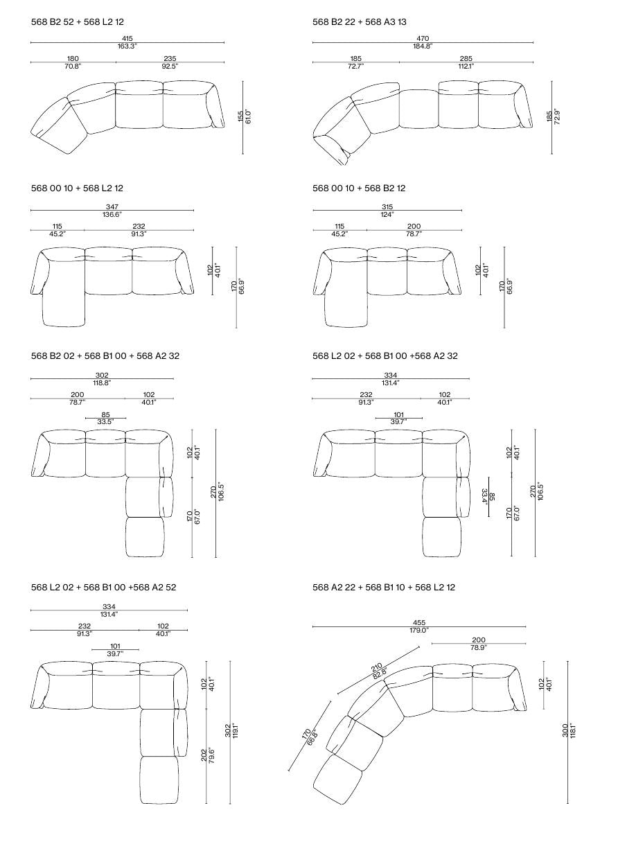 モンクラウド生地ソファ
