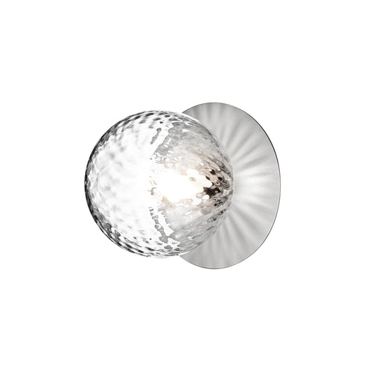 Liila 1 Wall/ Ceiling Light Medium by Nuura #Silver / Clear