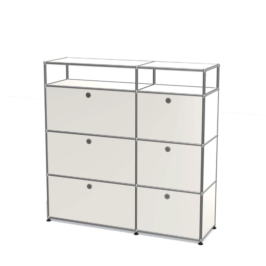 2x4モジュール（6つのドロップダウン扉） [W(750+500)XD350XH(350+350+350+175)]