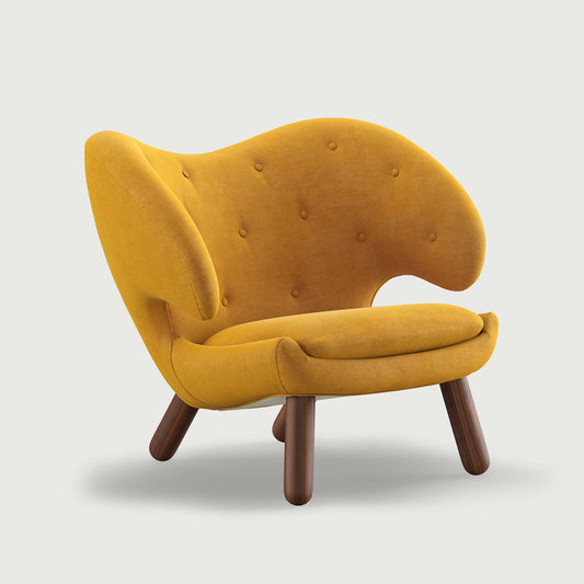 ペリカンチェア（ボタン付き）（張地素材 - 水彩）