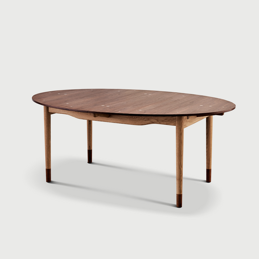 小さなシルバーテーブル（拡張用リーフ2枚付き）