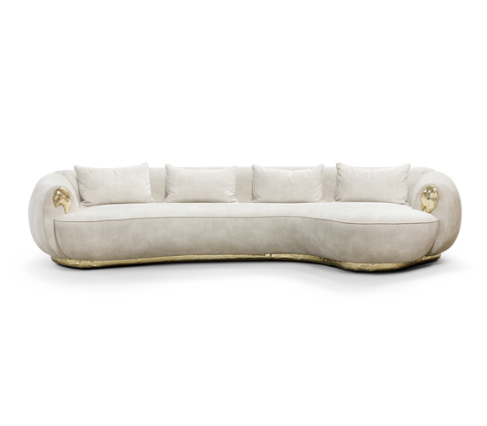 Soleil - Fabric Curved sofa by Boca Do Lobo