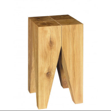 Backenzahn™ - 無垢材のスツール / サイドテーブル