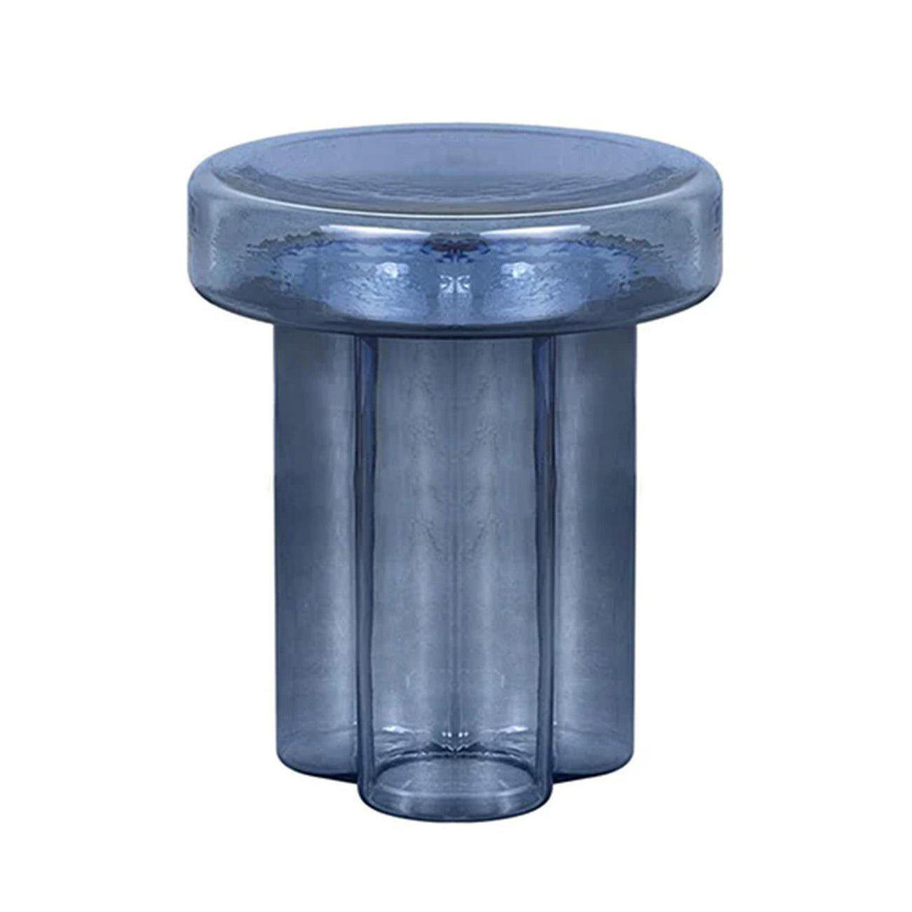 Soda - Round Blown Glass Coffee Table by Miniforms #Blue