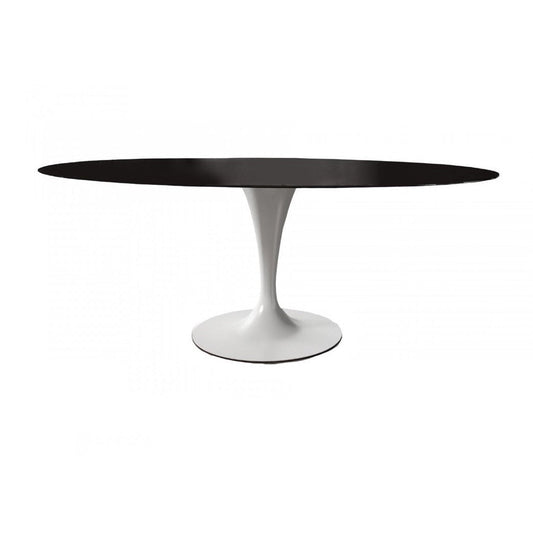 Flûte elliptical - Oval table (Top Finishes - LIQUID GLASS &amp; MATERIA | Cat. SC)