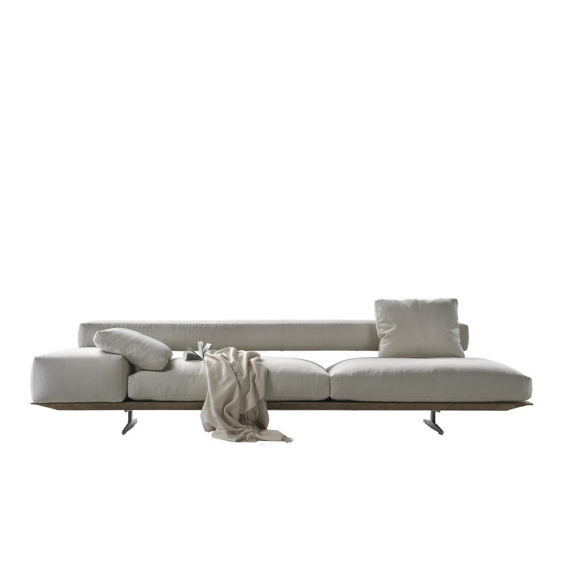 WING Chaise Longue SX Wide Armrest CM. 256X99 (Upholstery Material - MIXED COMPOSITION ELVIRA) (リクエスト情報)