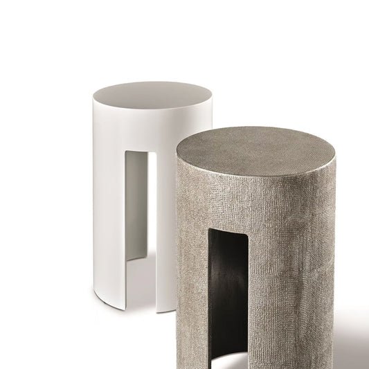 GONG - 低めの丸型木製コーヒーテーブル（サイズ：直径62×高さ37cm）