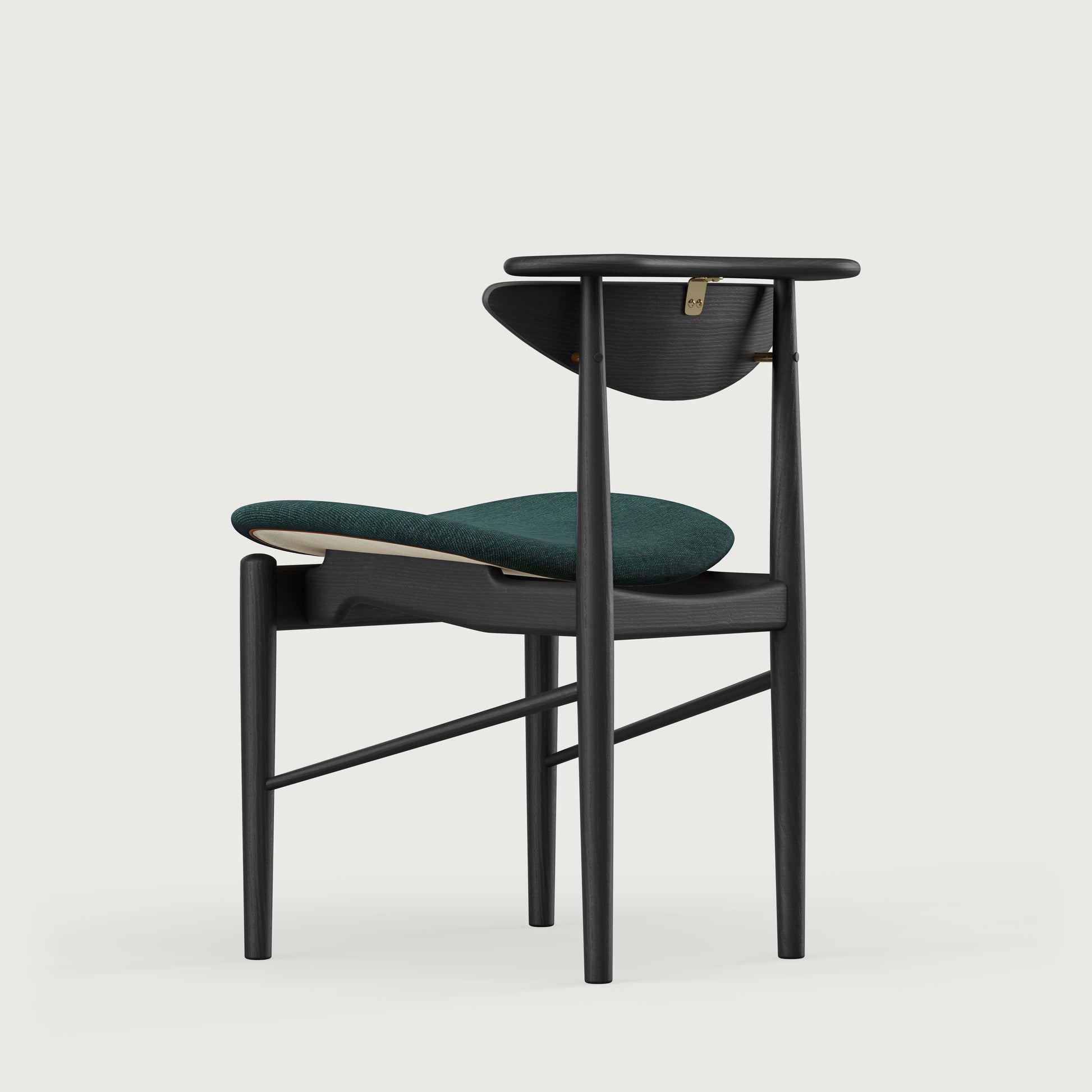 THE READING CHAIR by House of Finn Juhl #Oak Black Painted  / Watercolour | Dark Conifer 