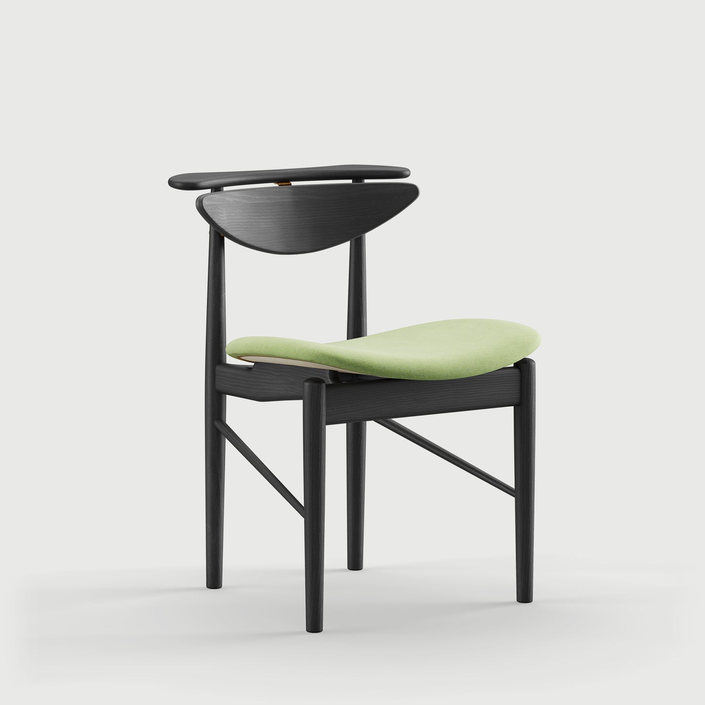 THE READING CHAIR by House of Finn Juhl #Oak Black Painted  / Watercolour | Fresh Sage 