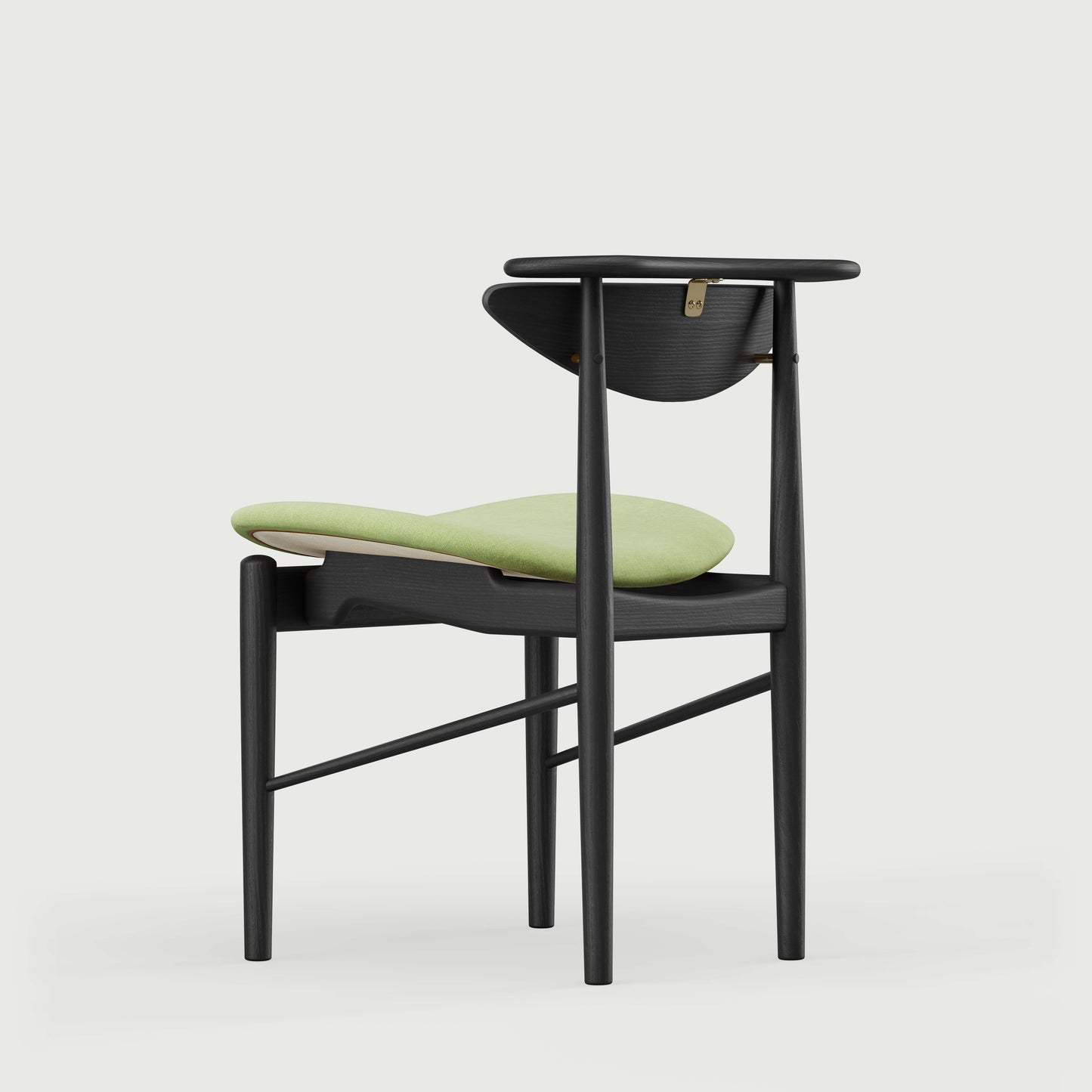 THE READING CHAIR by House of Finn Juhl #Oak Black Painted  / Watercolour | Fresh Sage 
