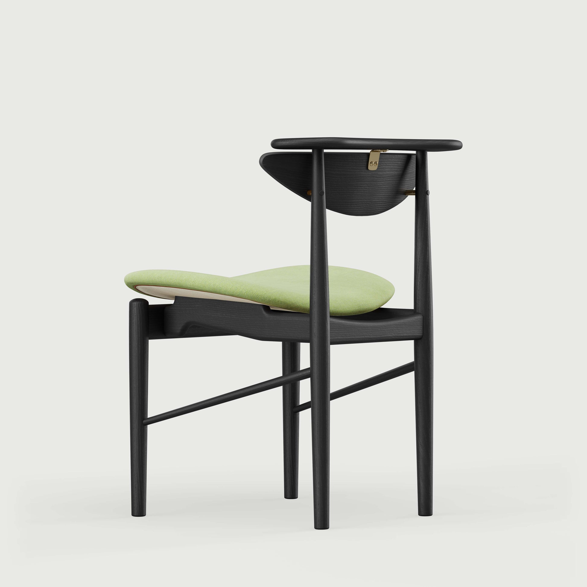 THE READING CHAIR by House of Finn Juhl #Oak Black Painted  / Watercolour | Fresh Sage 
