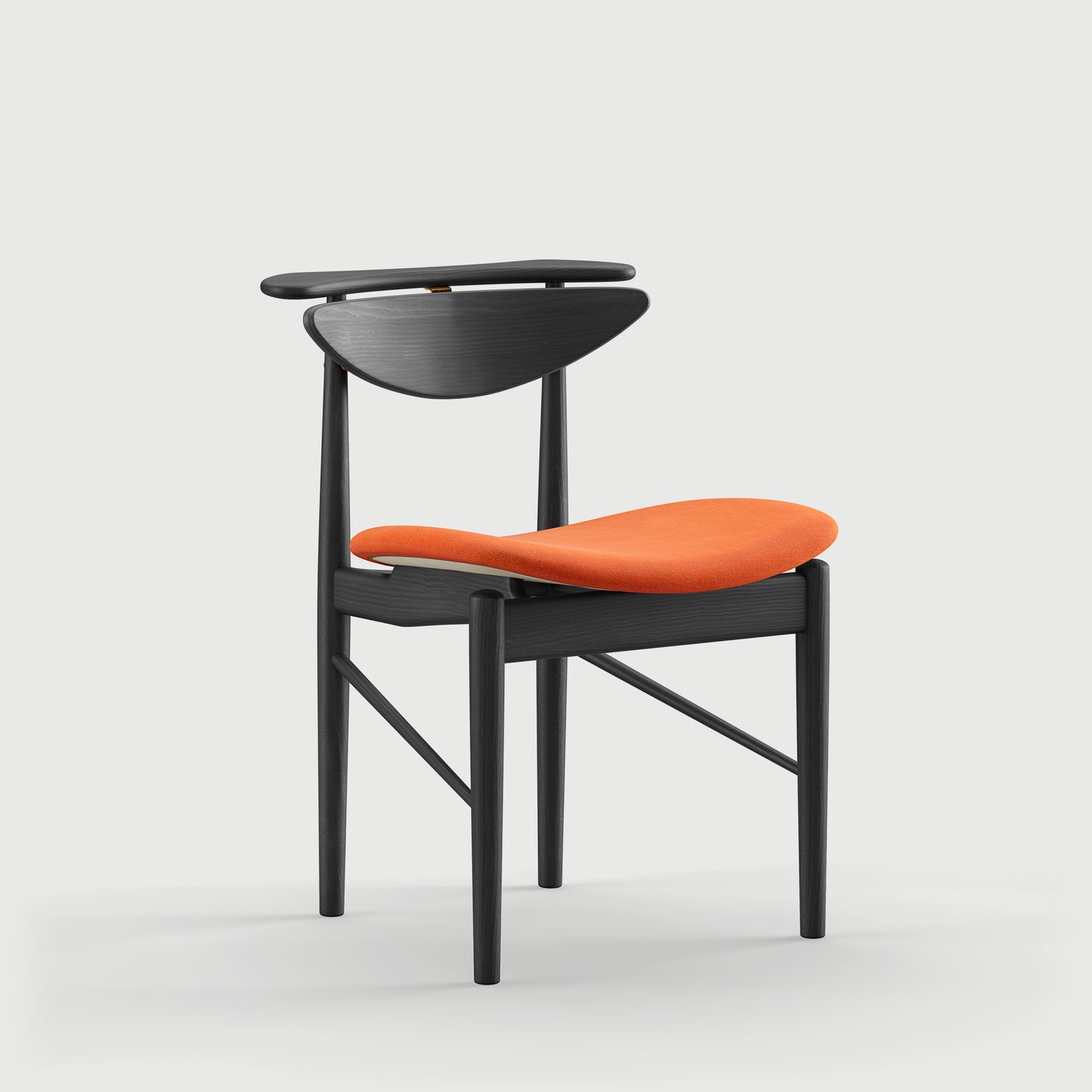 THE READING CHAIR by House of Finn Juhl #Oak Black Painted  / Watercolour | Pumpkin Spice 