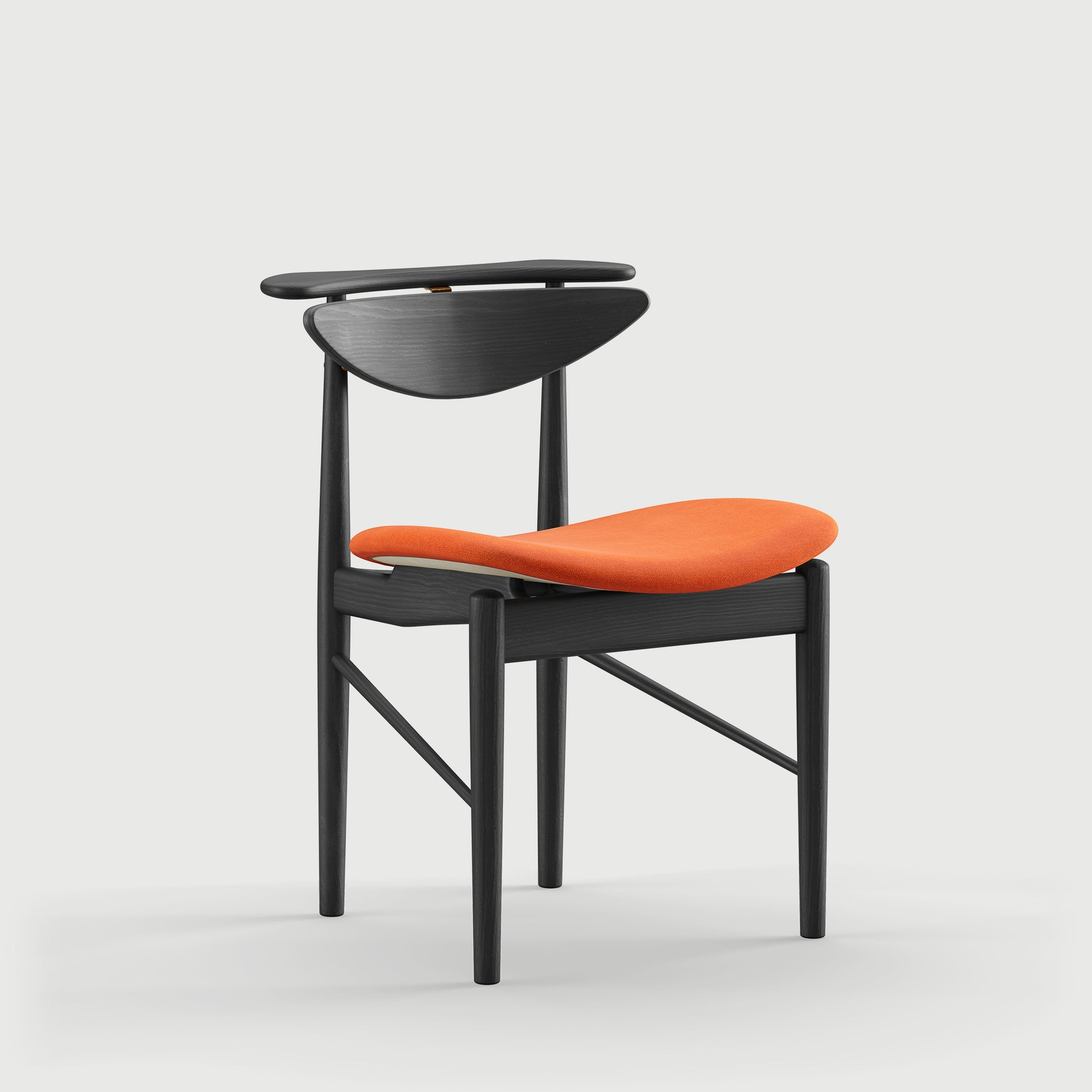 THE READING CHAIR by House of Finn Juhl #Oak Black Painted  / Watercolour | Pumpkin Spice 