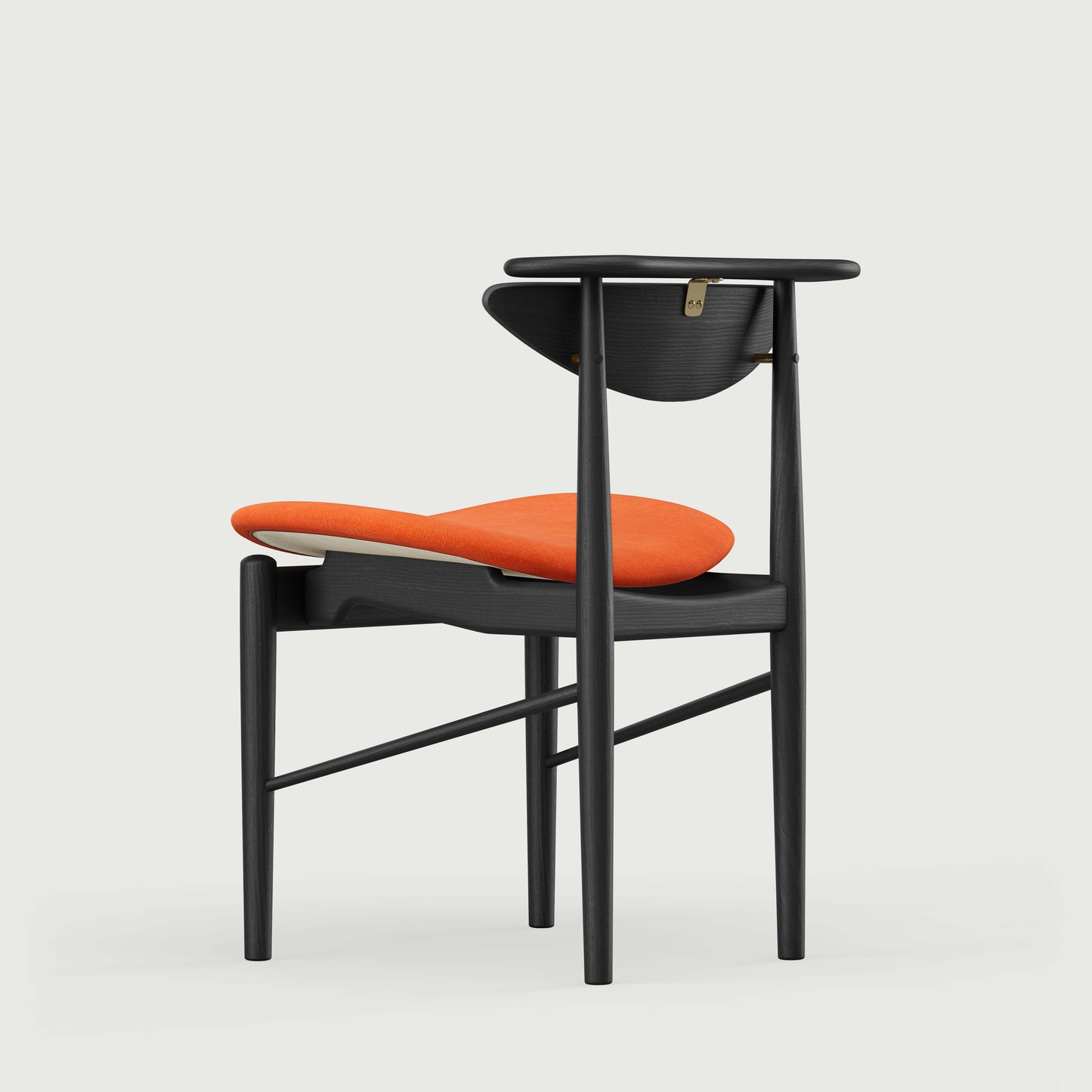 THE READING CHAIR by House of Finn Juhl #Oak Black Painted  / Watercolour | Pumpkin Spice 