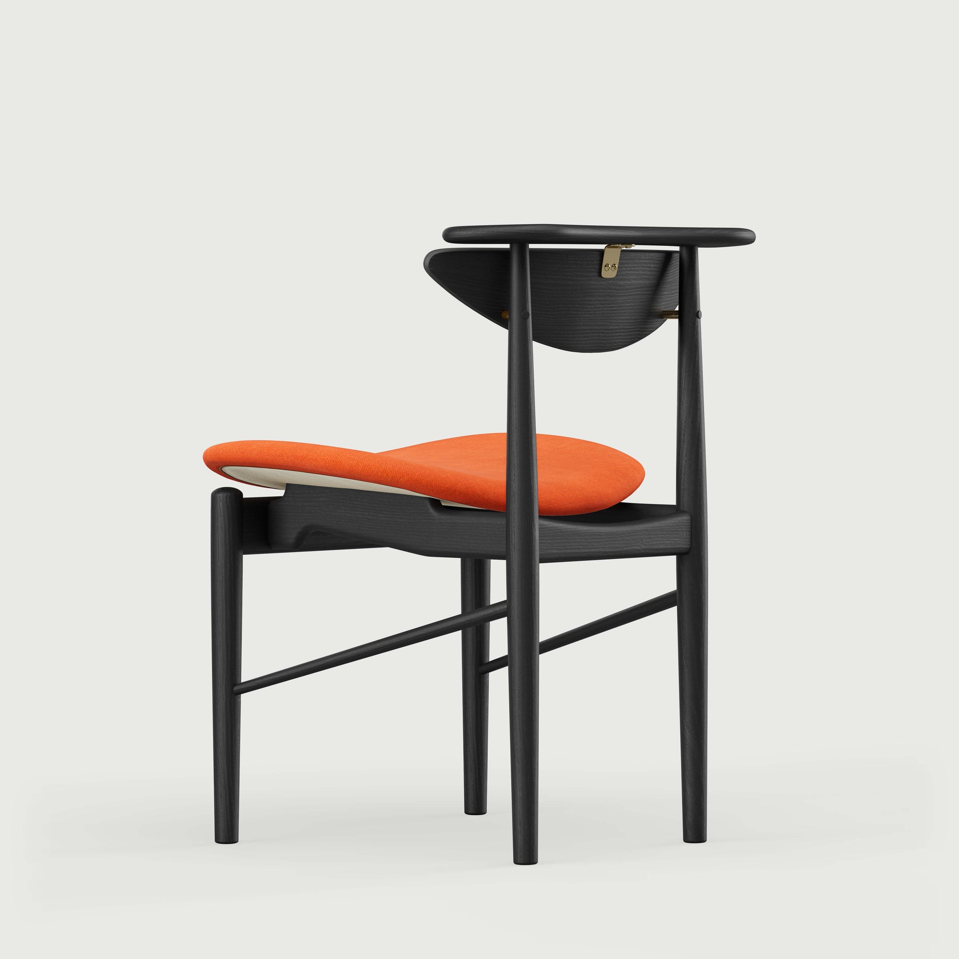 THE READING CHAIR by House of Finn Juhl #Oak Black Painted  / Watercolour | Pumpkin Spice 