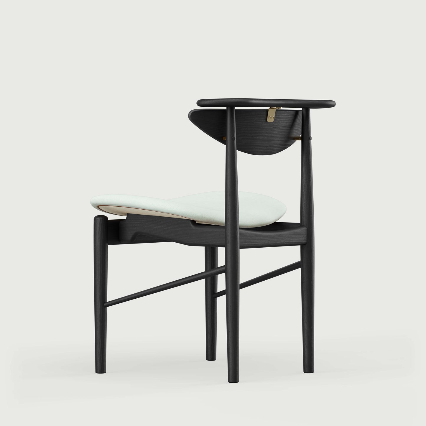 THE READING CHAIR by House of Finn Juhl #Oak Black Painted  / Watercolour | Silver Azure 