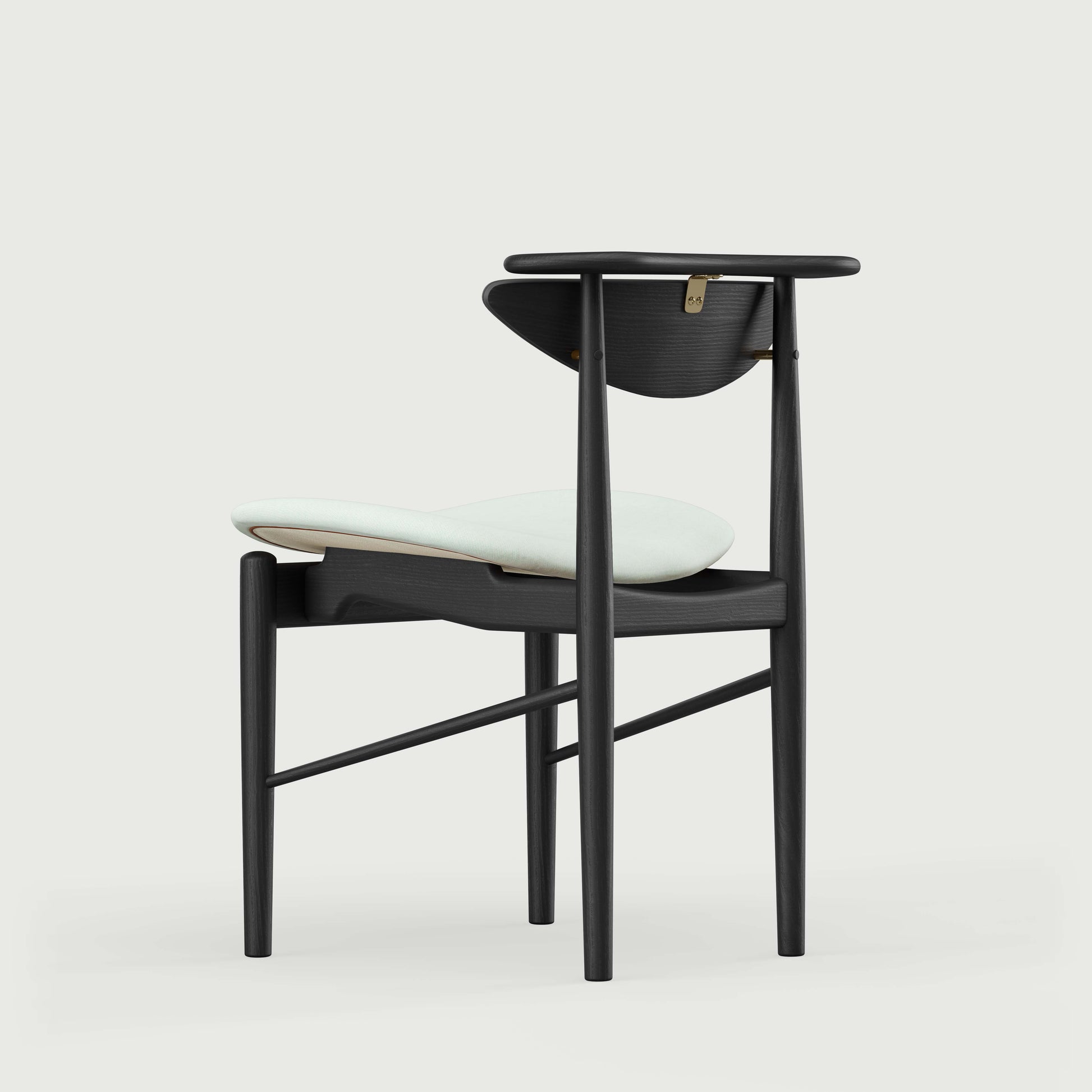 THE READING CHAIR by House of Finn Juhl #Oak Black Painted  / Watercolour | Silver Azure 