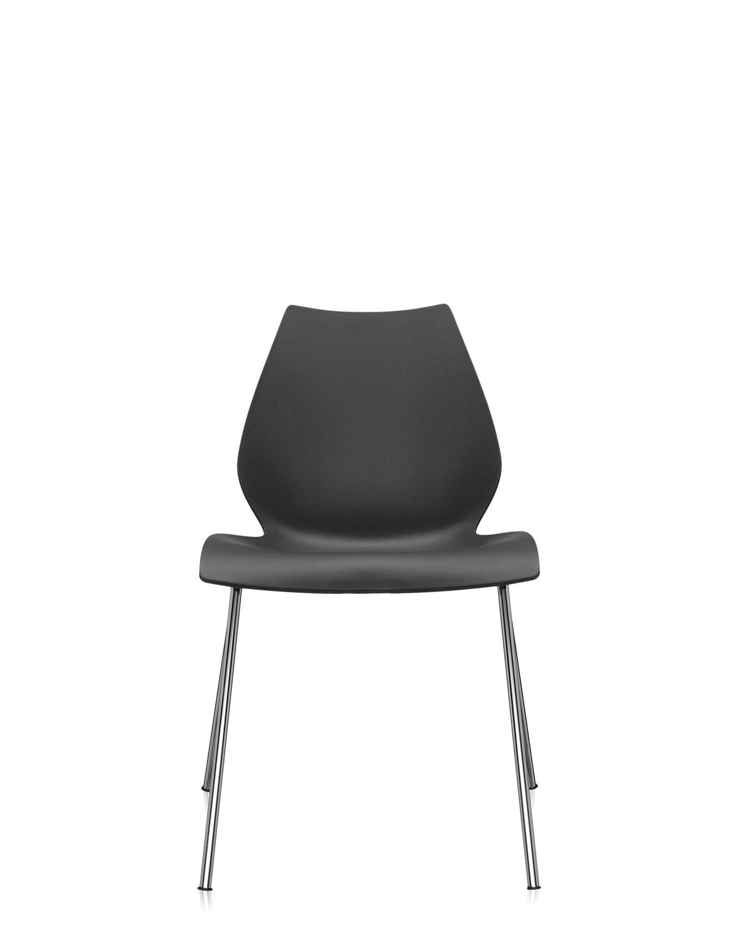 Maui Chair by Kartell #CHARCOAL/CHROME STEEL/