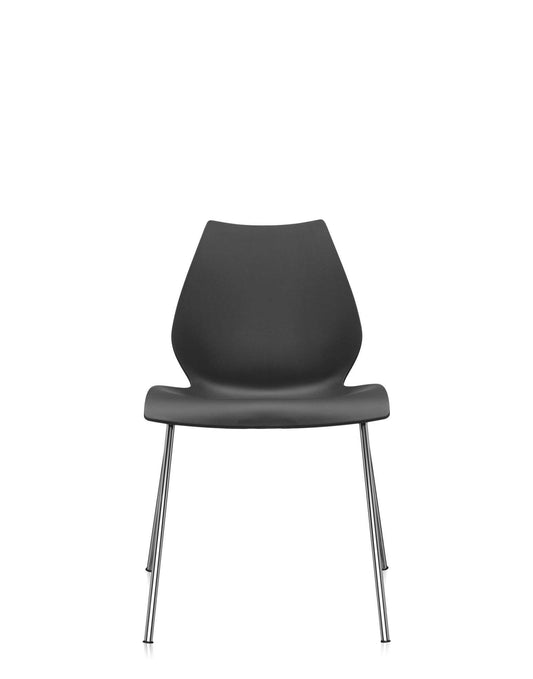 Maui Chair by Kartell #CHARCOAL/CHROME STEEL/