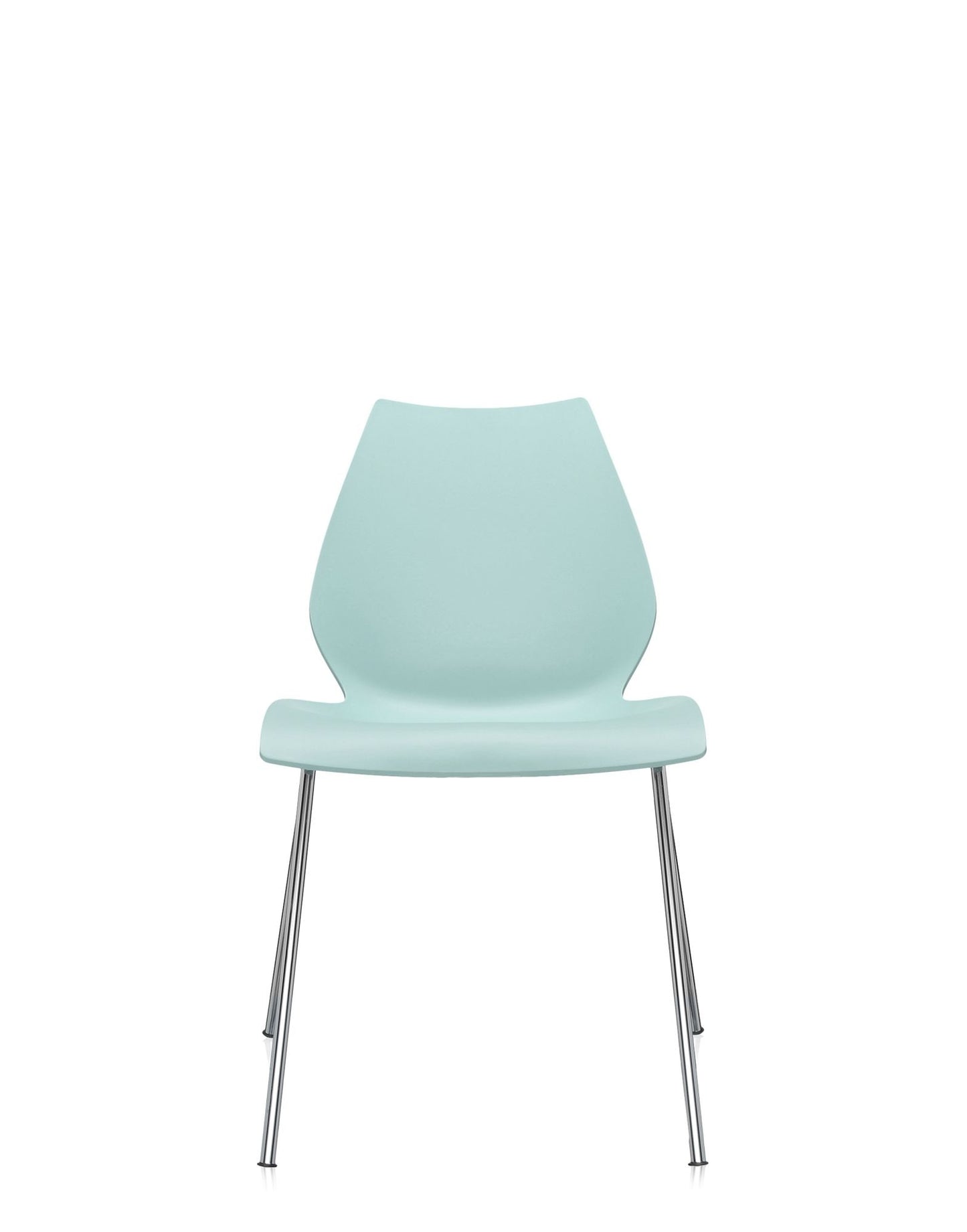 Maui Chair by Kartell #LIGHT BLUE/CHROME STEEL/