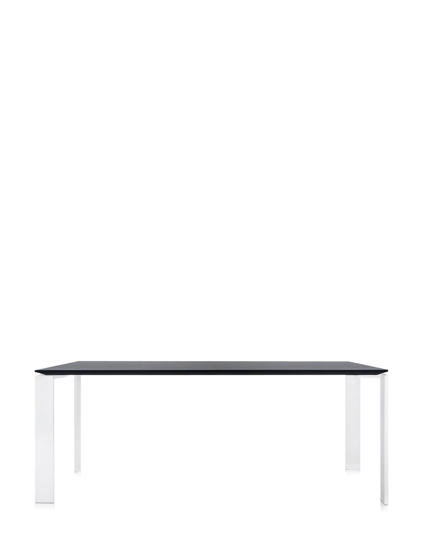 Four Soft Touch Desk by Kartell #WHITE/BLACK/190x79 cm/