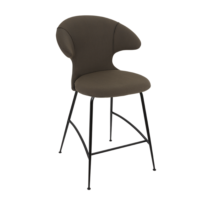 Time Flies Upholstered Counter Stool by Umage #Mocca / Black