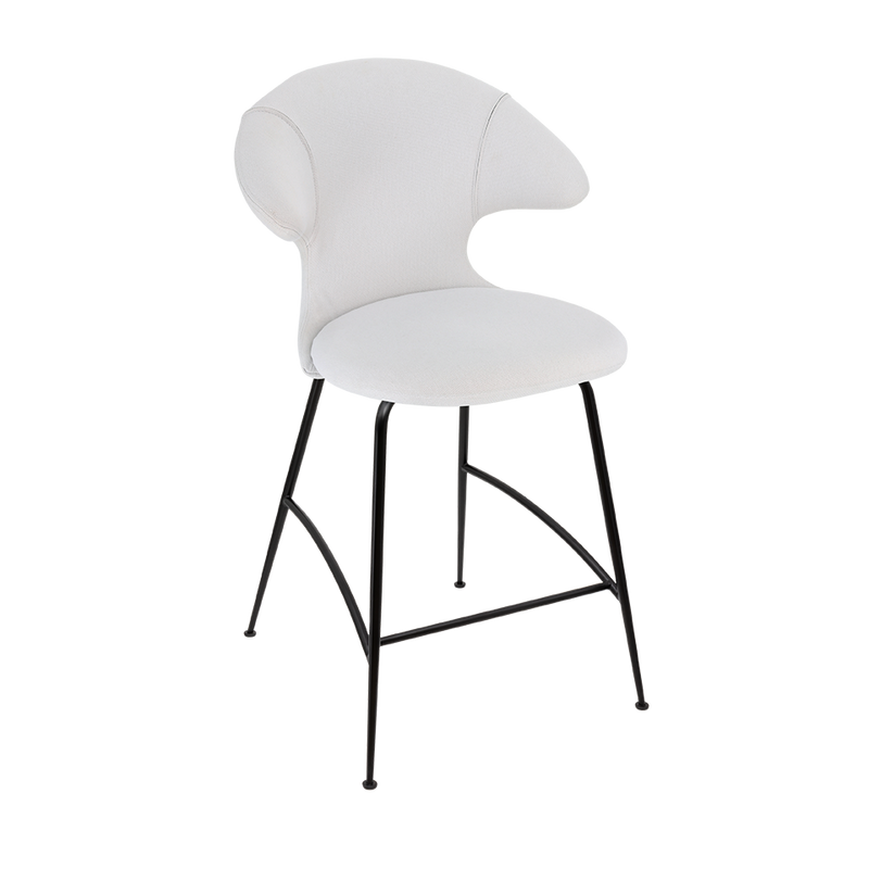 Time Flies Upholstered Counter Stool by Umage #Sterling / Black