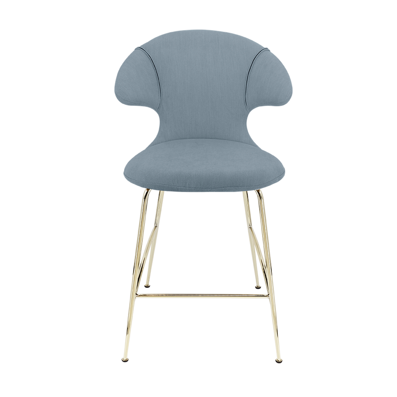 Time Flies Upholstered Counter Stool by Umage #Bright Skies / Brass