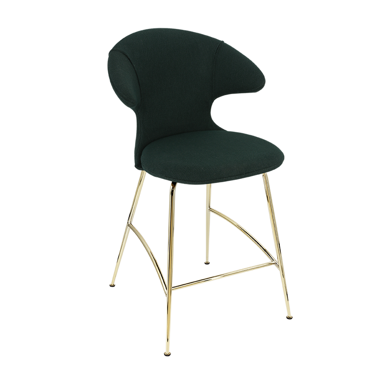 Time Flies Upholstered Counter Stool by Umage #Calm Seas / Brass