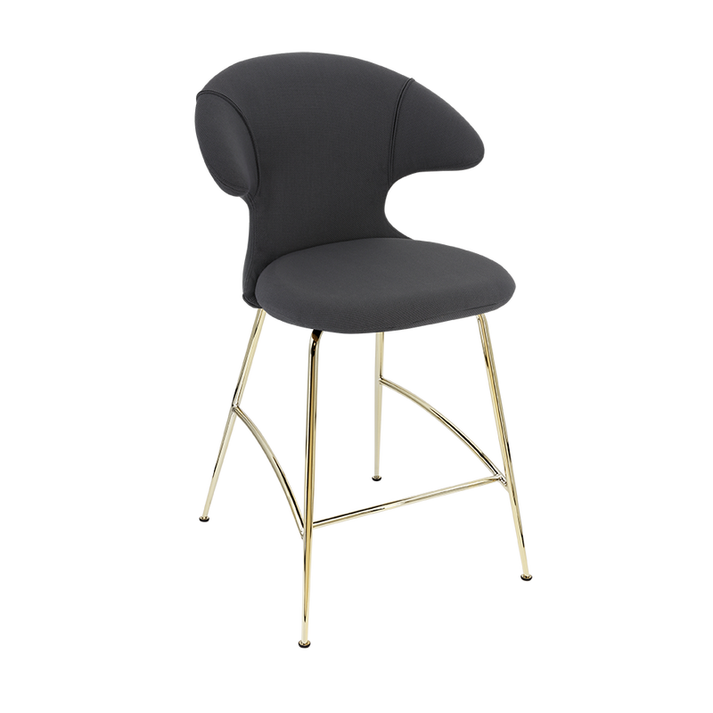 Time Flies Upholstered Counter Stool by Umage #Shadow / Brass