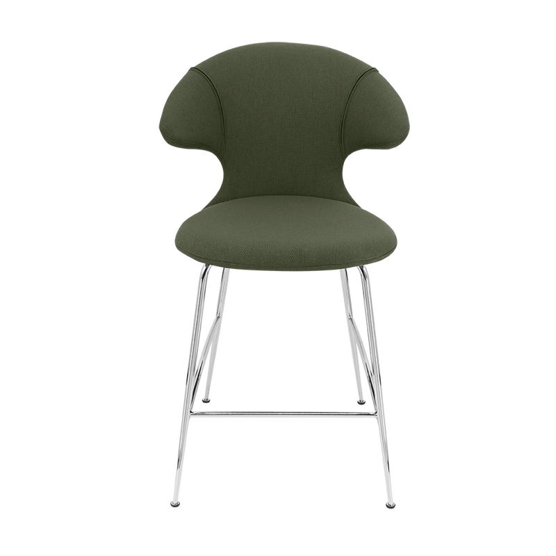 Time Flies Upholstered Counter Stool by Umage #Racing Green / Chrome