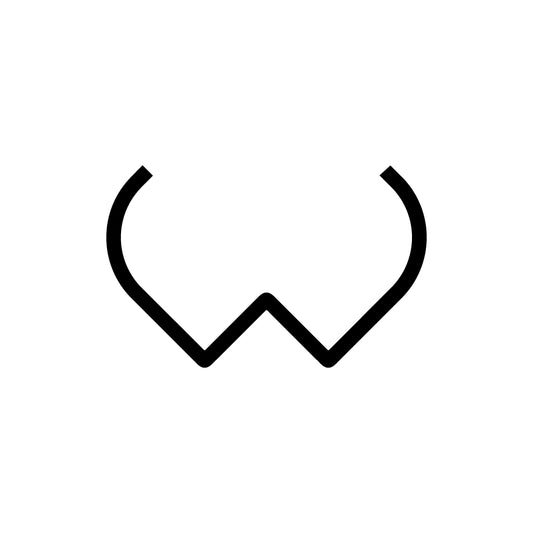 Alphabet of Light - Lowercase - Letter w Wall Lamp by Artemide